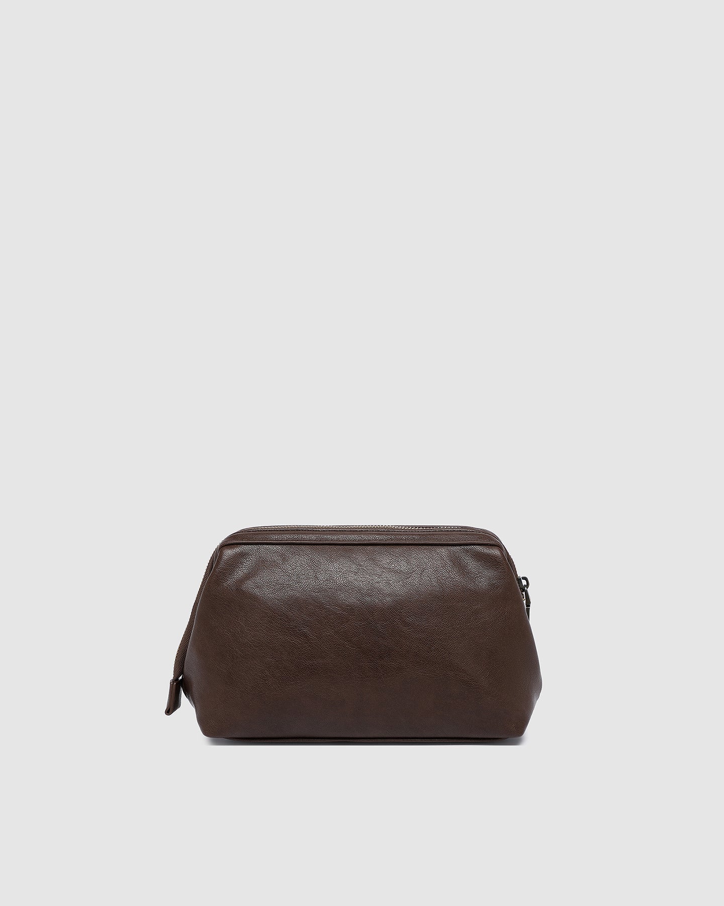 Albie Cosmetic Case Saddle Chocolate - Pure Apotheca