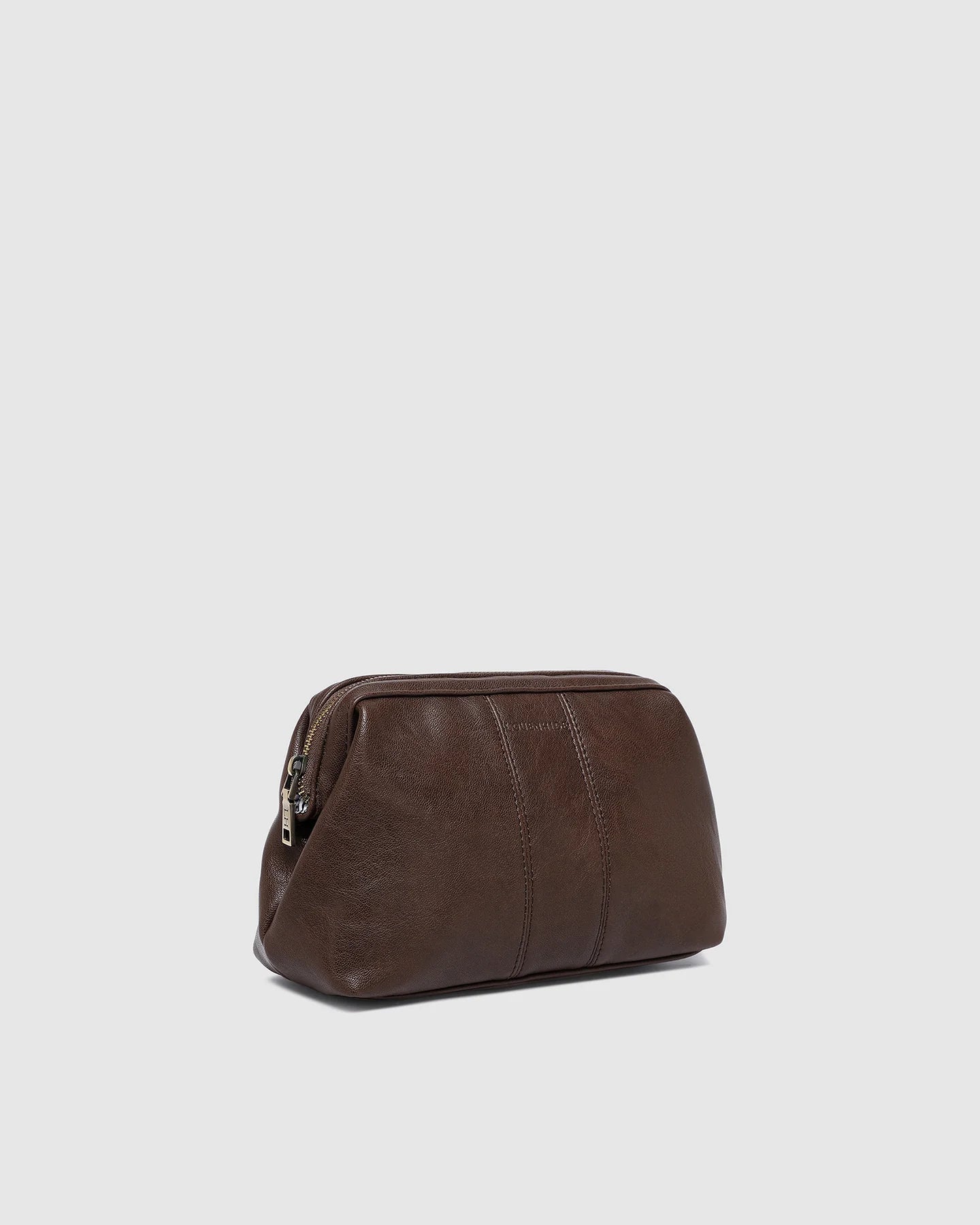 Albie Cosmetic Case Saddle Chocolate - Pure Apotheca