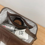 Albie Cosmetic Case Saddle Chocolate - Pure Apotheca