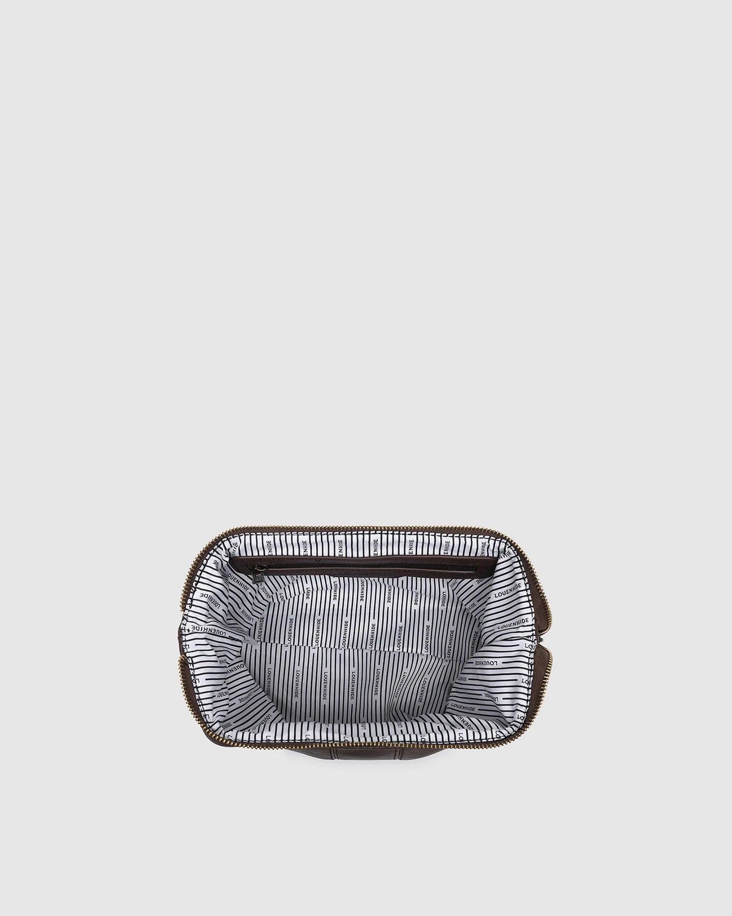 Albie Cosmetic Case Saddle Chocolate - Pure Apotheca