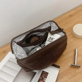 Albie Cosmetic Case Saddle Chocolate - Pure Apotheca