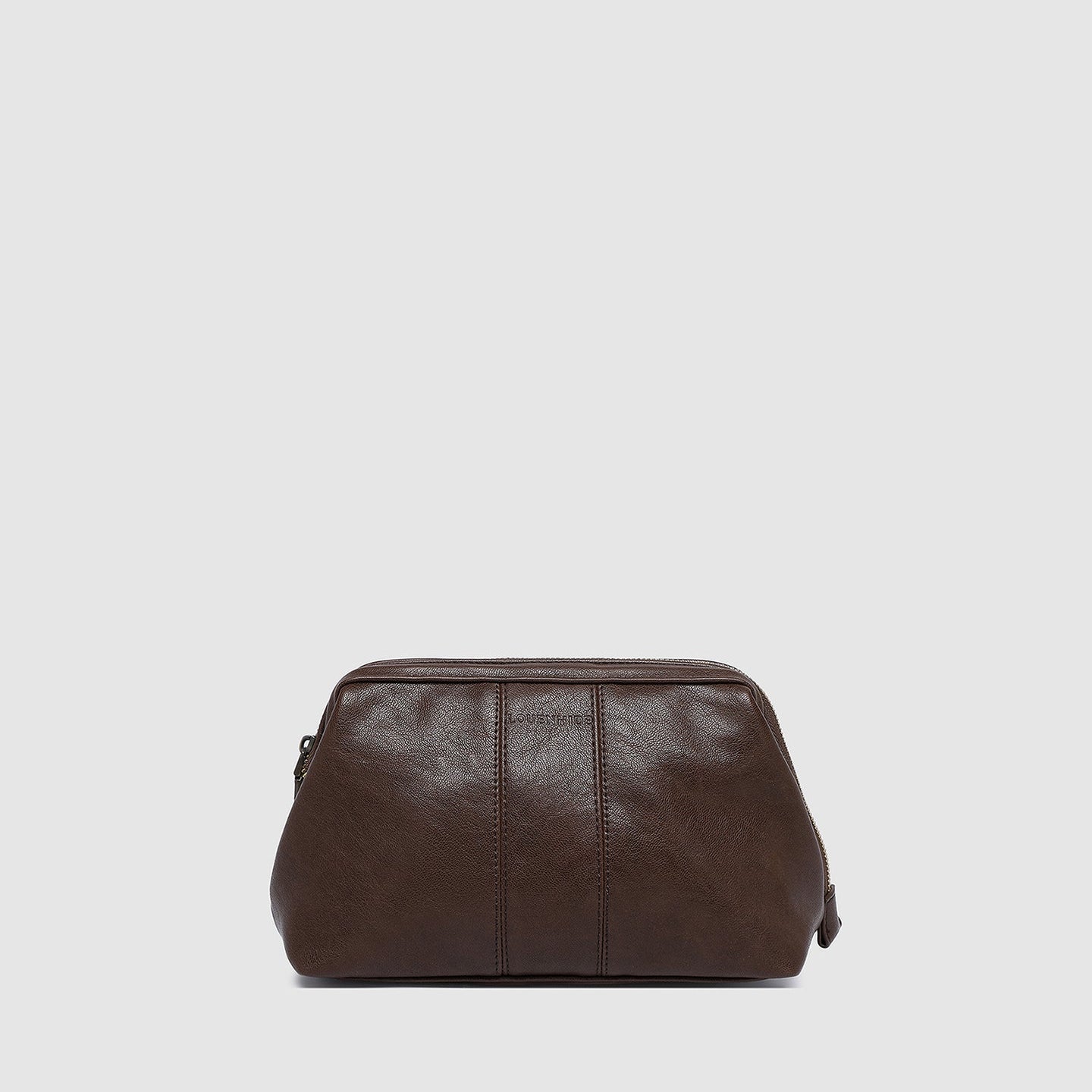 Albie Cosmetic Case Saddle Chocolate - Pure Apotheca