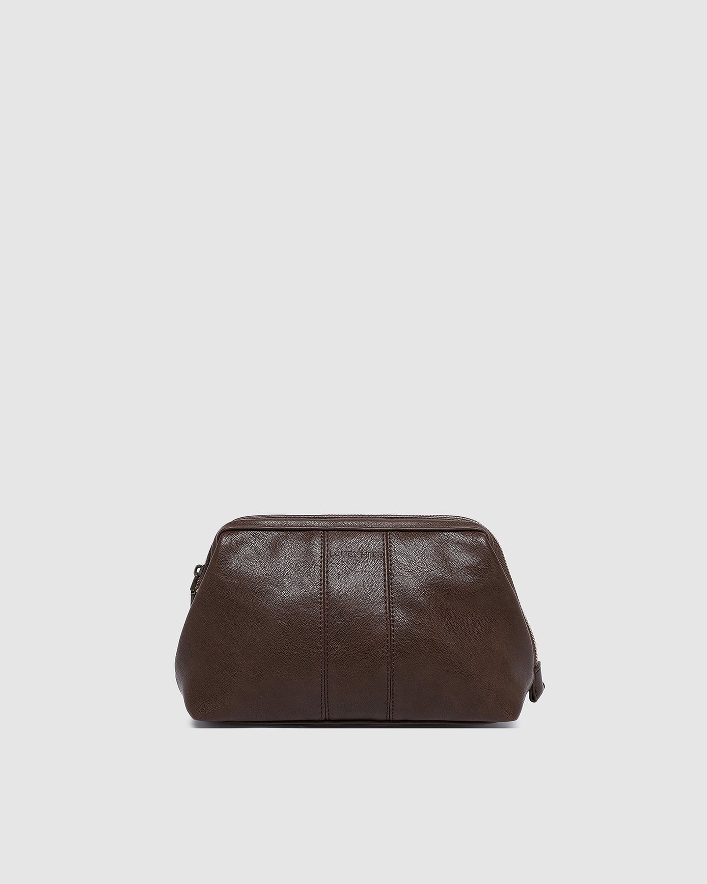 Albie Cosmetic Case Saddle Chocolate - Pure Apotheca