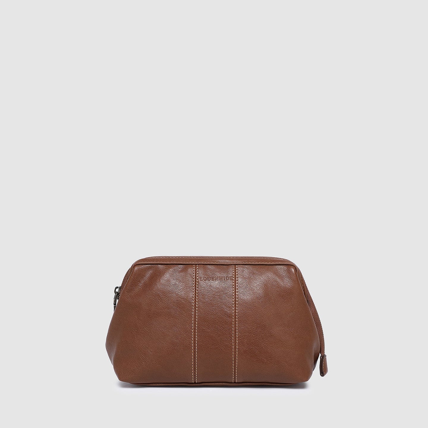 Albie Cosmetic Case Saddle Cognac - Pure Apotheca