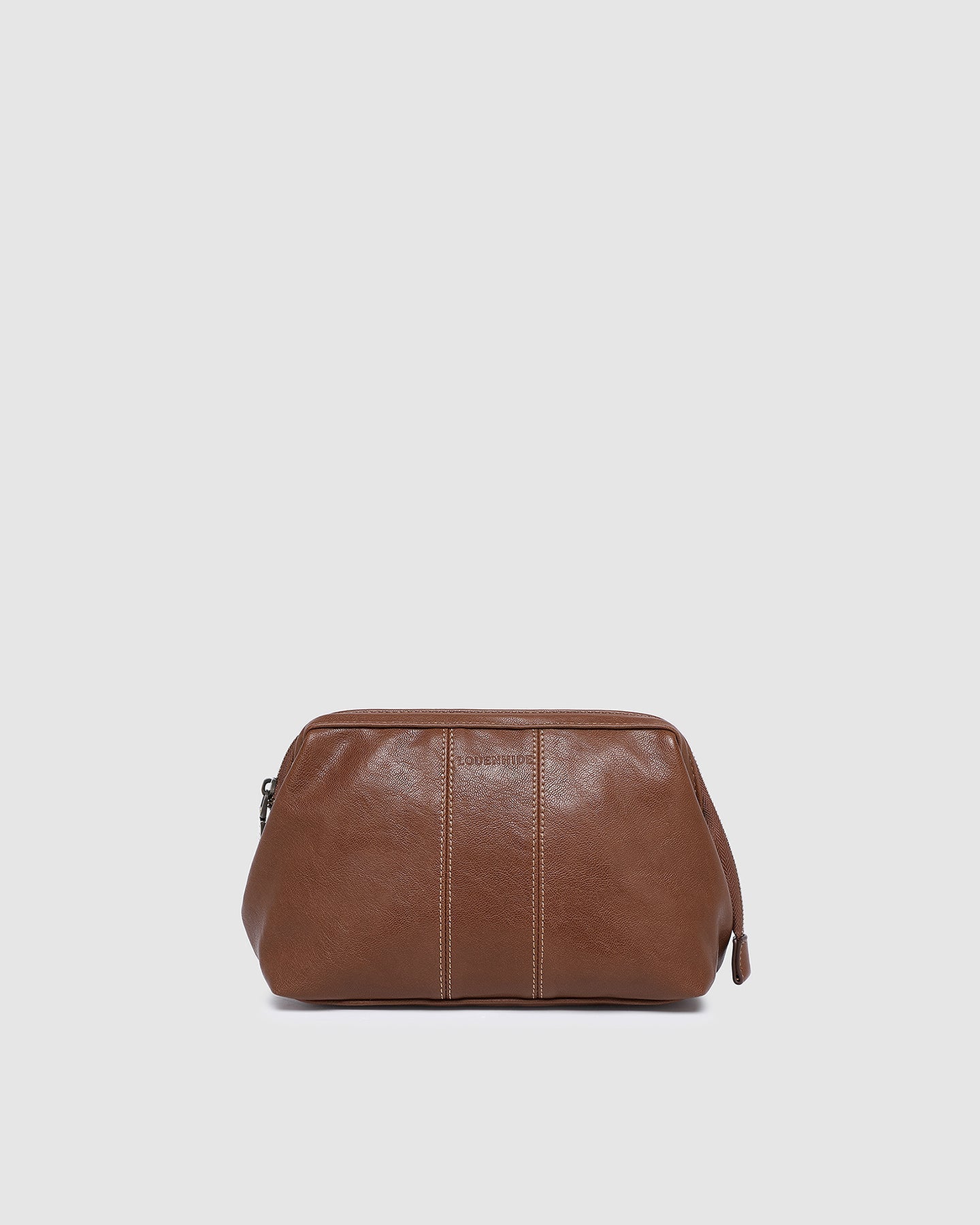 Albie Cosmetic Case Saddle Cognac - Pure Apotheca