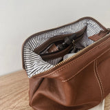 Albie Cosmetic Case Saddle Cognac - Pure Apotheca