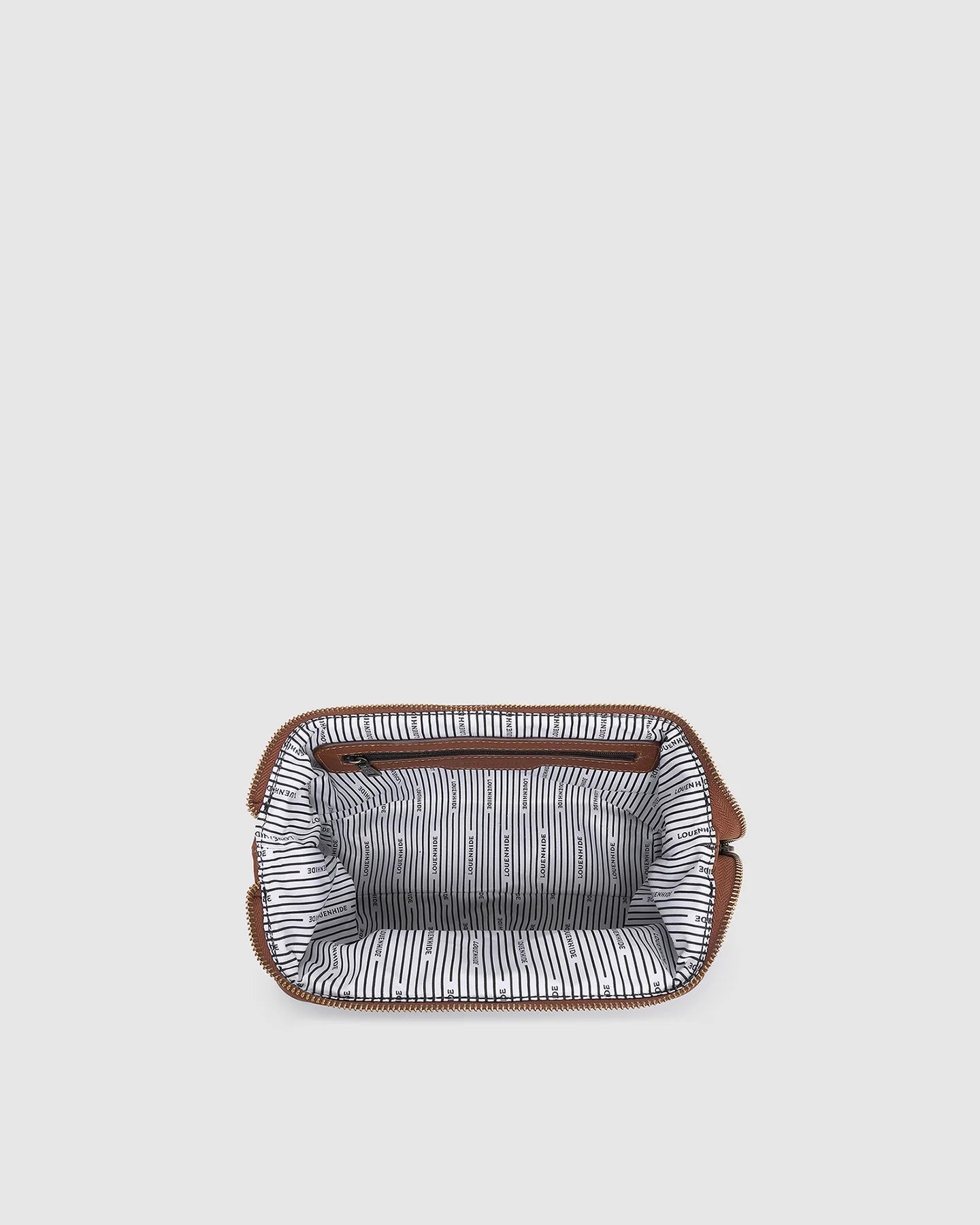 Albie Cosmetic Case Saddle Cognac - Pure Apotheca