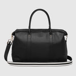Alexis Stripe Weekender Travel Bag Black Stripe - Pure Apotheca
