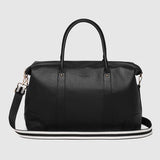 Alexis Stripe Weekender Travel Bag Black Stripe - Pure Apotheca