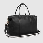 Alexis Stripe Weekender Travel Bag Black Stripe - Pure Apotheca