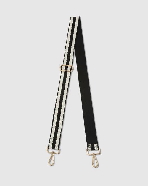 Alexis Stripe Weekender Travel Bag Black Stripe - Pure Apotheca