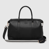 Alexis Stripe Weekender Travel Bag Black Stripe - Pure Apotheca