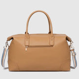 Alexis Stripe Weekender Travel Bag Camel Stripe - Pure Apotheca