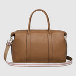 Alexis Stripe Weekender Travel Bag Camel Stripe - Pure Apotheca
