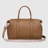 Alexis Stripe Weekender Travel Bag Camel Stripe - Pure Apotheca