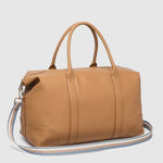 Alexis Stripe Weekender Travel Bag Camel Stripe - Pure Apotheca