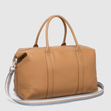 Alexis Stripe Weekender Travel Bag Camel Stripe - Pure Apotheca