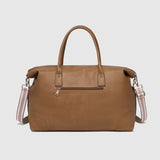 Alexis Stripe Weekender Travel Bag Camel Stripe - Pure Apotheca