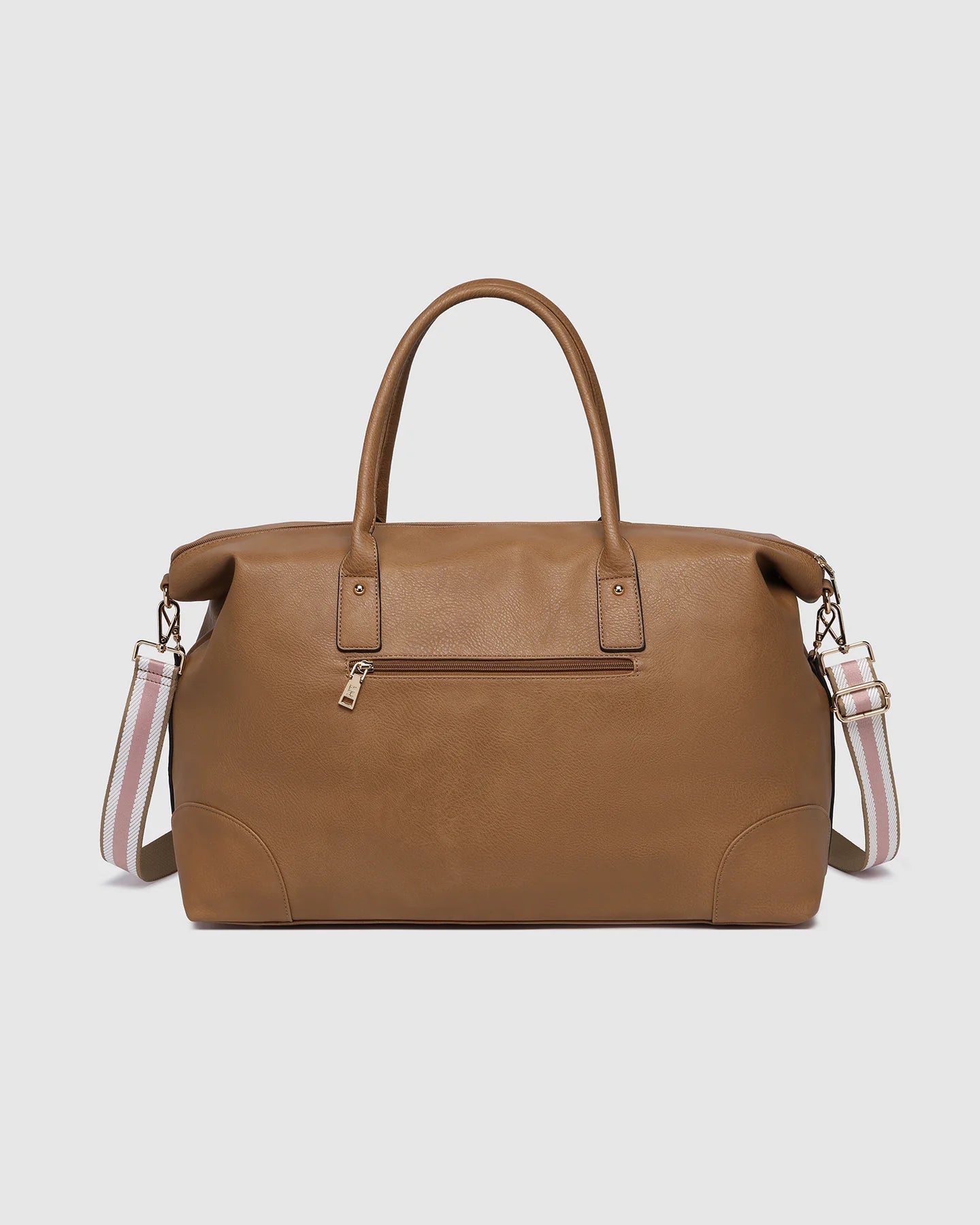 Alexis Stripe Weekender Travel Bag Camel Stripe - Pure Apotheca