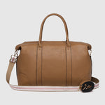 Alexis Stripe Weekender Travel Bag Camel Stripe - Pure Apotheca