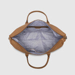 Alexis Stripe Weekender Travel Bag Camel Stripe - Pure Apotheca
