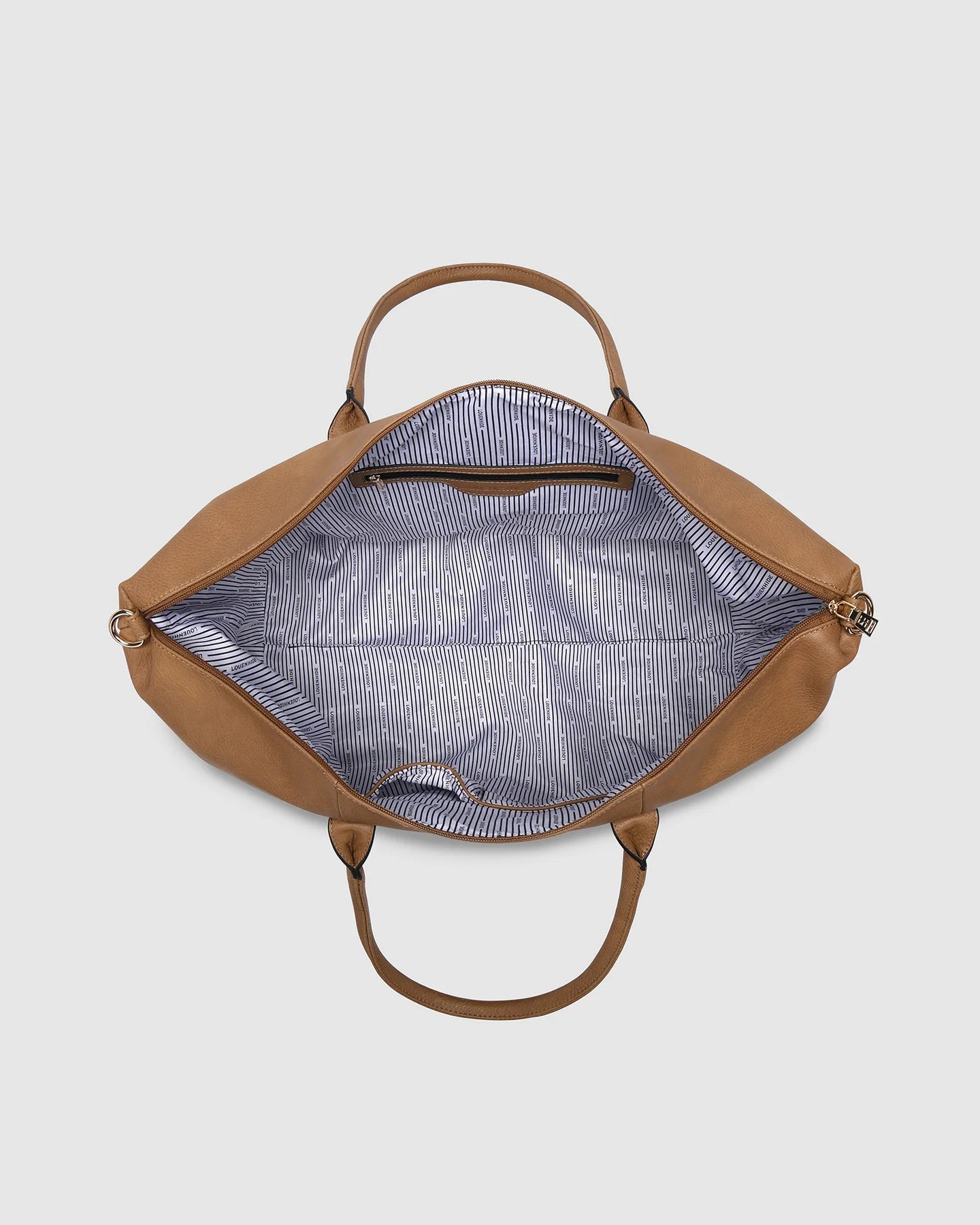 Alexis Stripe Weekender Travel Bag Camel Stripe - Pure Apotheca