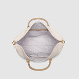 Alexis Stripe Weekender Travel Bag Vanilla - Pure Apotheca