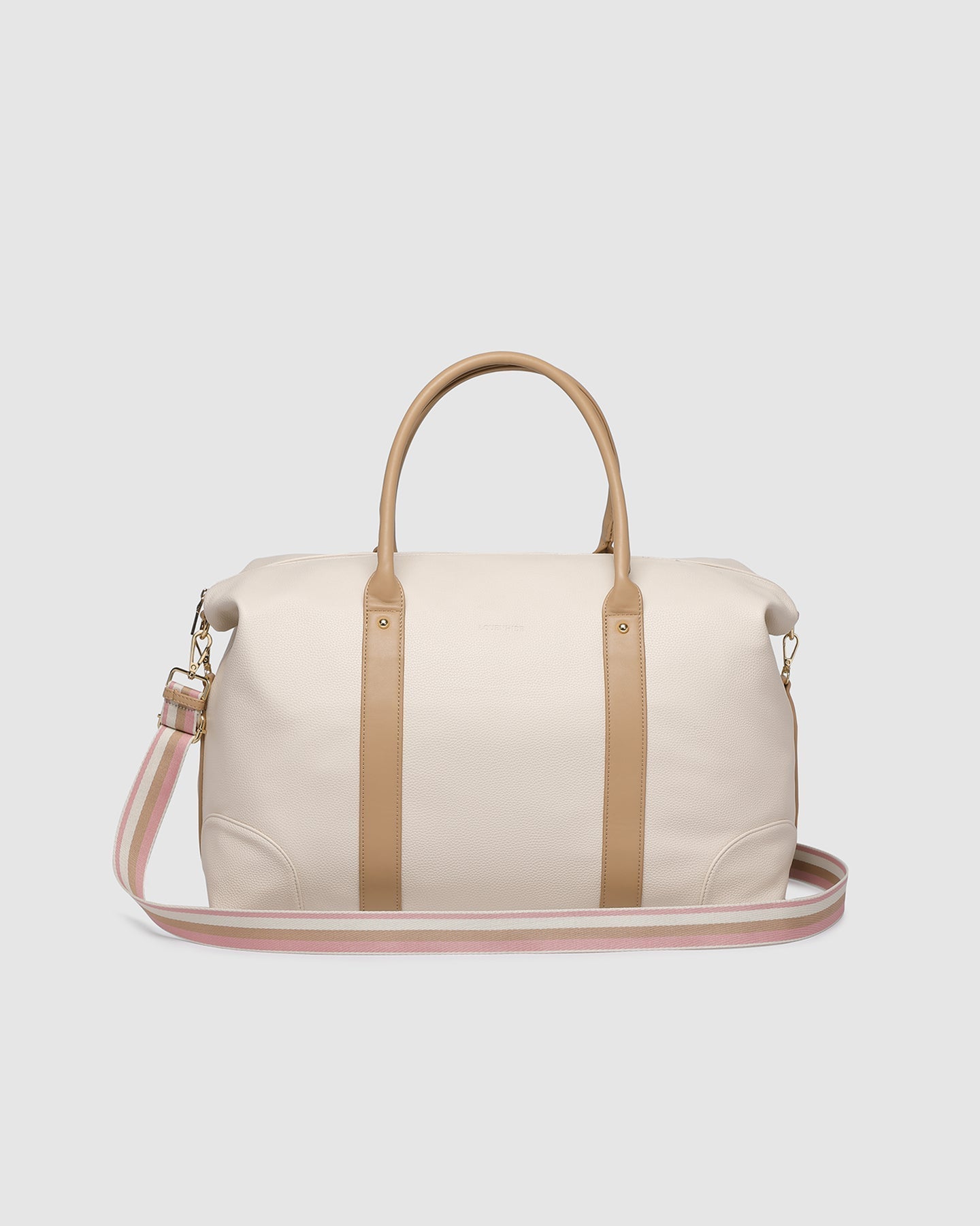Alexis Stripe Weekender Travel Bag Vanilla - Pure Apotheca