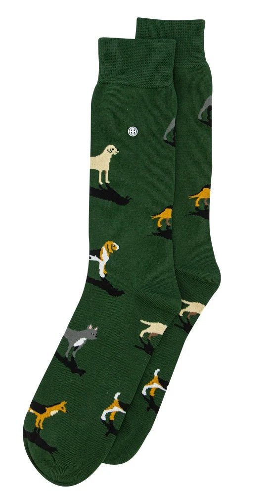 Alfredo Gonzales Dogs Green Socks Medium - Pure Apotheca