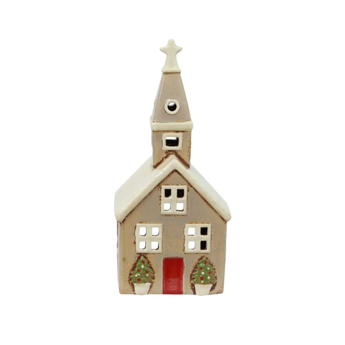 Alsace Tea Light Church Christmas Stone - Pure Apotheca