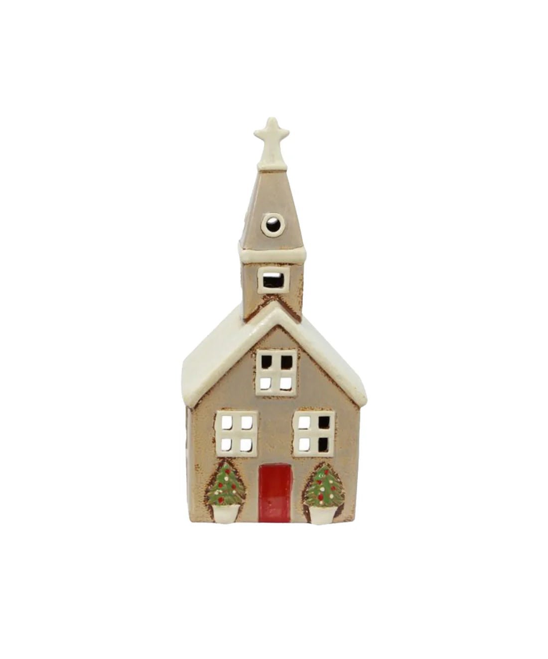 Alsace Tea Light Church Christmas Stone - Pure Apotheca