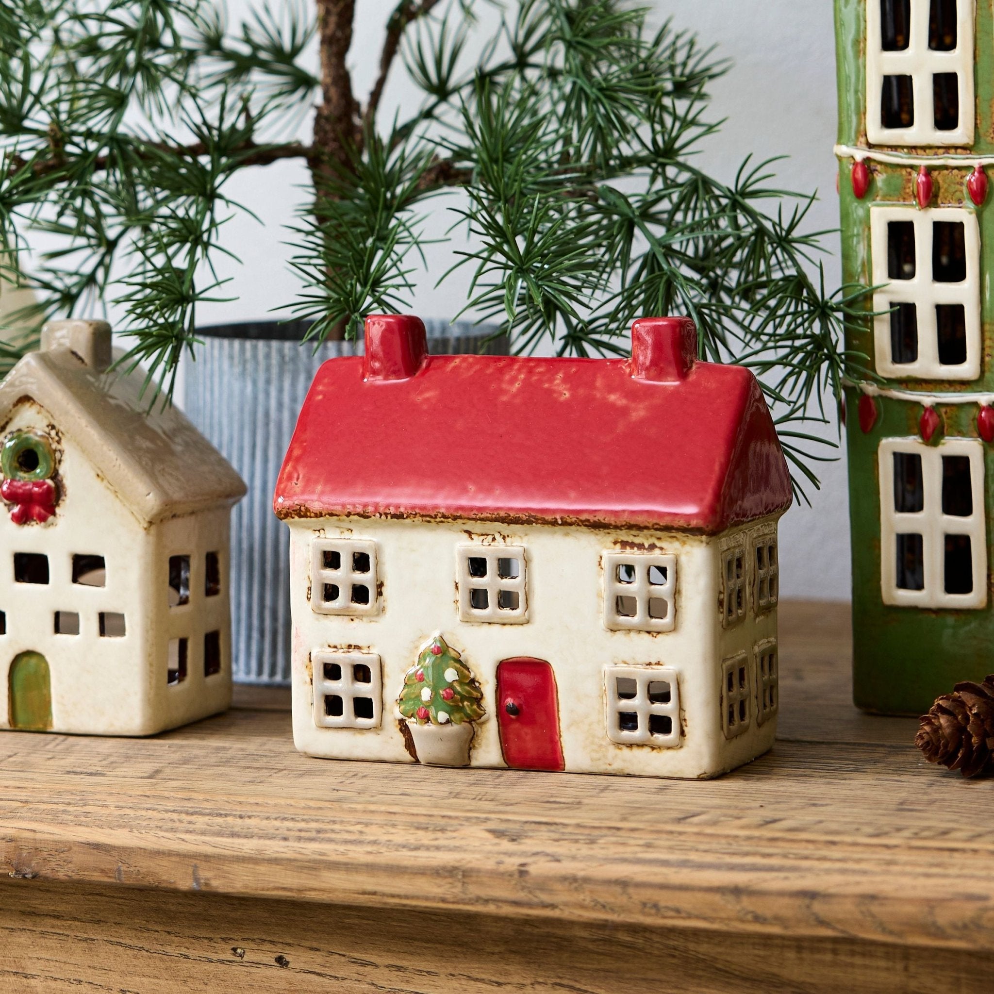 Alsace Tea Light Cottage Christmas Stone - Pure Apotheca