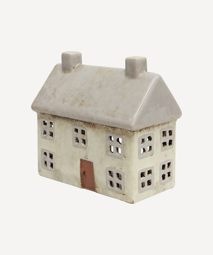 Alsace Tea Light Cottage Light Cream Grey - Pure Apotheca