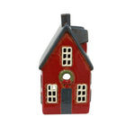 Alsace Tea Light Cottage Red with Wreath - Pure Apotheca