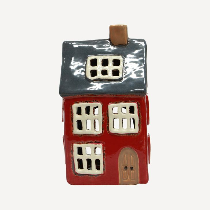 Alsace Tea Light House Navy Roof - Pure Apotheca