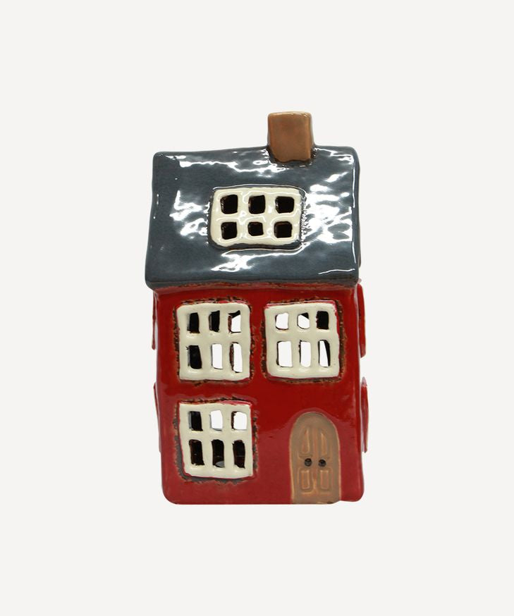 Alsace Tea Light House Navy Roof - Pure Apotheca