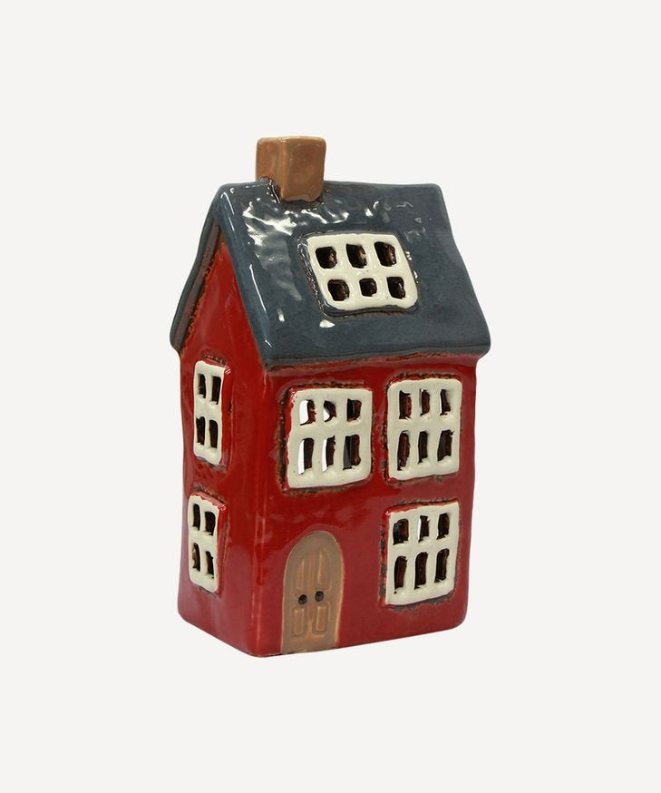 Alsace Tea Light House Navy Roof - Pure Apotheca