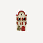 Alsace Tea Light Villa Christmas Stone with Red Shutters - Pure Apotheca