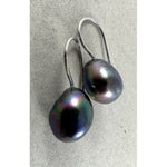 Amal Grey Pearl Sterling Silver Drop Earrings - Pure Apotheca