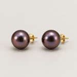 Amalia Midnight Blue Pearl Studs - Pure Apotheca