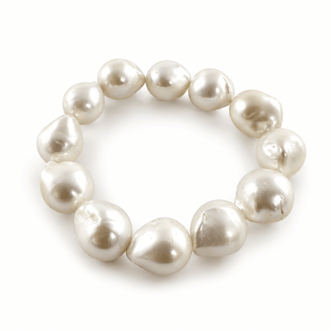 Amara Natural Round Baroque Pearl Bracelet - Pure Apotheca