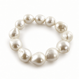 Amara Natural Round Baroque Pearl Bracelet - Pure Apotheca