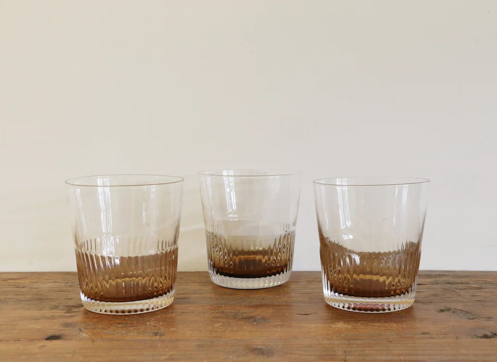 Ambretta Ridged Whisky Glasses - Pure Apotheca
