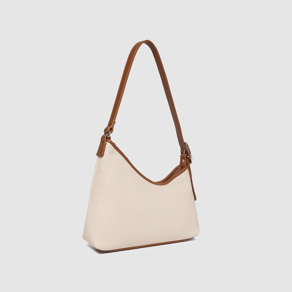 Amelia Shoulder Bag Canvas Tan - Pure Apotheca
