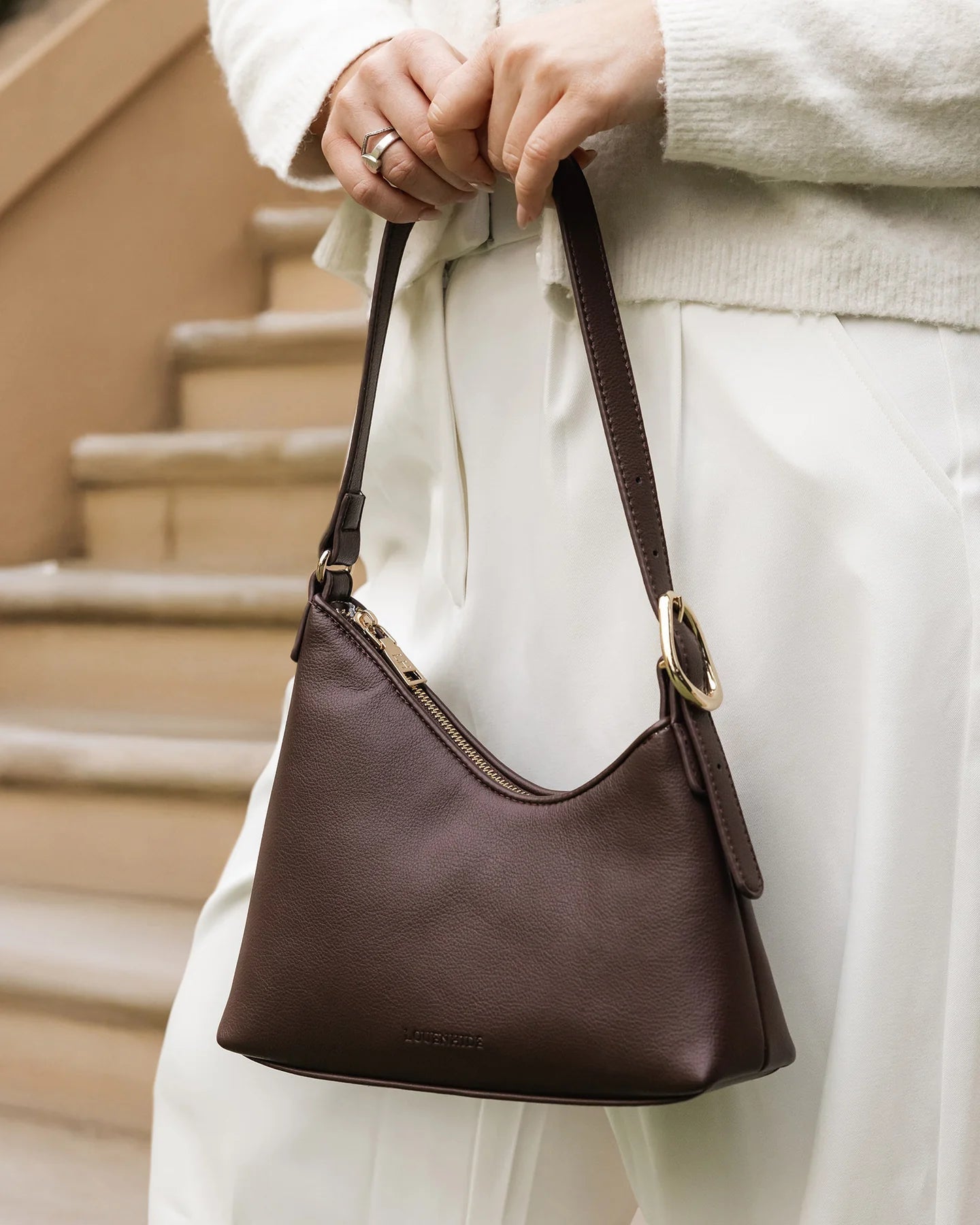 Amelia Shoulder Bag Chocolate - Pure Apotheca