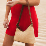 Amelia Shoulder Bag - Raffia/Tan - Pure Apotheca