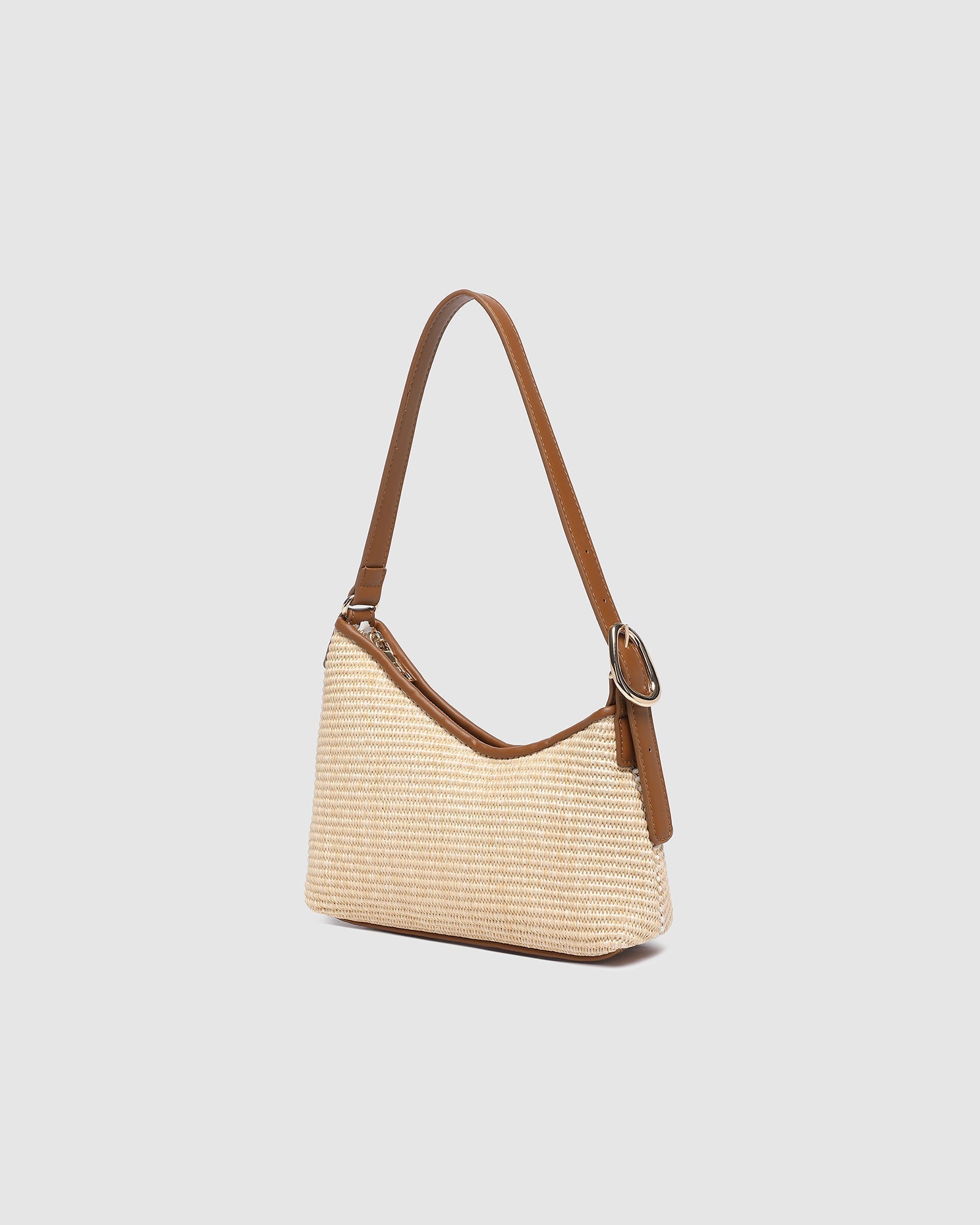 Amelia Shoulder Bag - Raffia/Tan - Pure Apotheca