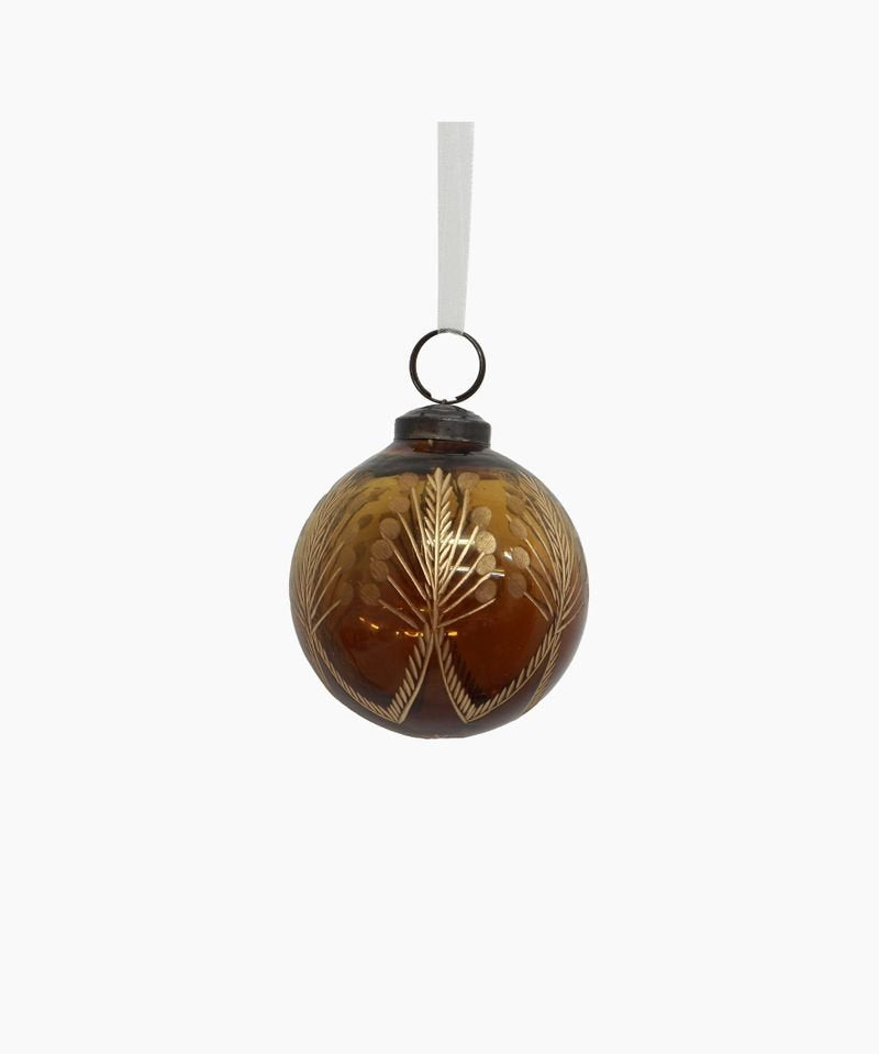 Amina Glass Bauble Amber/Gold - Pure Apotheca