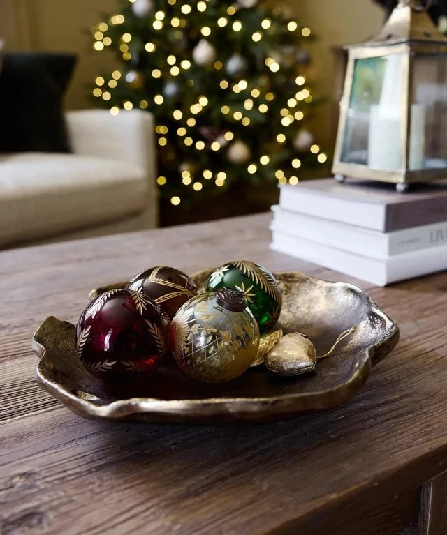 Amina Glass Bauble Gold Lustre - Pure Apotheca