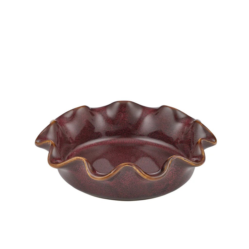 Amore Ceramic Dish Burgundy 15x4cm - Pure Apotheca